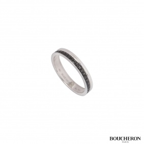 Boucheron White Gold Quatre Black Edition Wedding Band JAL00206